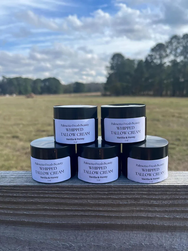 Honey and Vanilla Whipped Tallow Cream